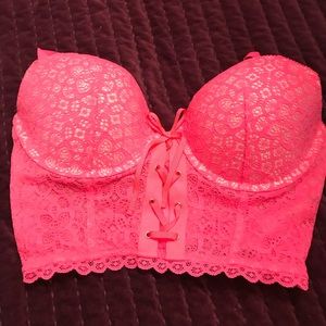 Victoria Secret Hot pink lace bra